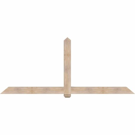 Ekena Millwork Eugene Smooth Timber Gable Bracket, Douglas Fir, 108"W x 45"H x 5 1/2"D x 5 1/2"F, 10/12 Pitch GBW108X45X0606EUG00SDF